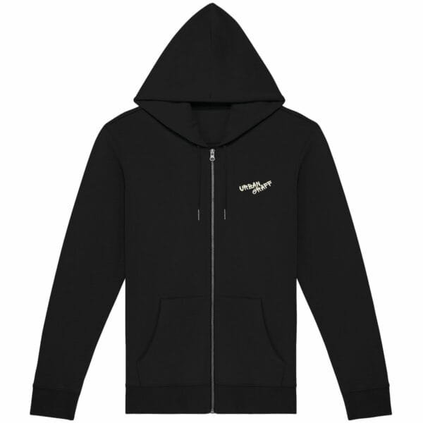 Sweat à capuche zippé unisexe
