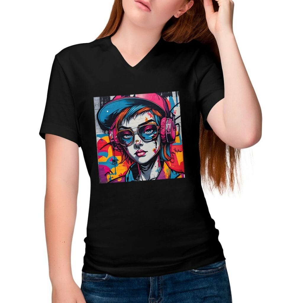 T-shirt Femme Col V